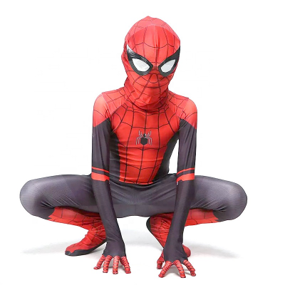 2020 Halloween Costume Red Spiderman Costume Spider Man Suit Spiderman Costumes Children Kids for Party