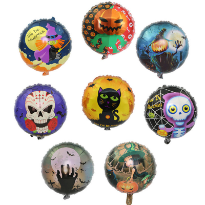 Halloween Helium Corpse Foil Balloon Cartoon Balloon Round Ghost Halloween Party