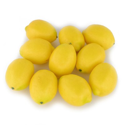 Cheap Wholesale Artificial Lifelike Fake Yellow Lemon Simulation Fruits Home House Kitchen Party Decoration