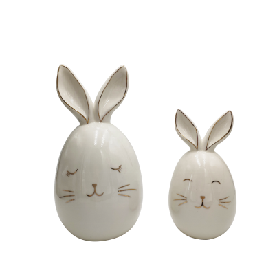 Jewelry Tray Hot sales ceramic Rabbit porcelain ring earring sets Ceramic