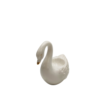 High quality decorative ceramic antique mini size white Swan home decor