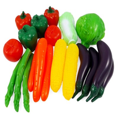 China Manufacturing Life Sized Bag of Colorful Vegetables Play Food or Kids