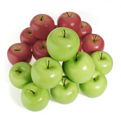 Cheap Wholesale Decorative Large Artificial Red Apple Fake Fruits Home House Kitchen Party Decoration