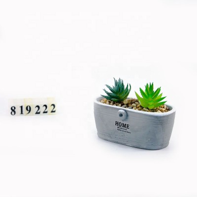 Hot Sale Indoor Decor Cement Flower Pot Making Mini Succulent Plant Pot