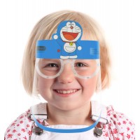 Hot Children Cartoon Full Face Cover Plastic Face Shields Kids Cartoon Clear Cover Vile with Glasses Frame Shields